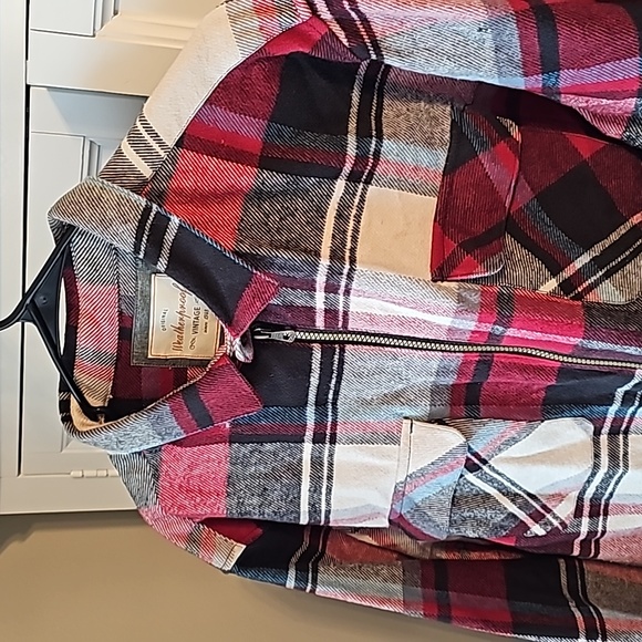 FLANNEL jacket w/ zipper - Picture 2 of 4